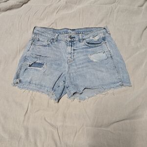 Old Navy Light Blue Ripped Jean Shorts